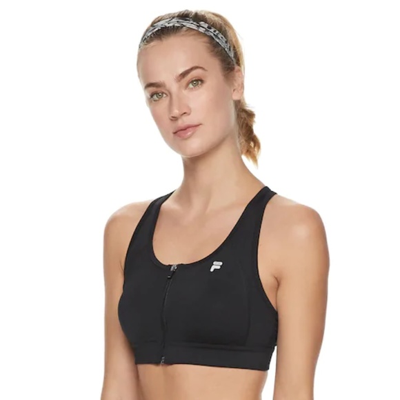fila sports bra with zipper